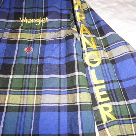 Wrangler Twenty X Shirt Wrangler Embroidered Down Sleeve Sz XL - Picture 2 of 4